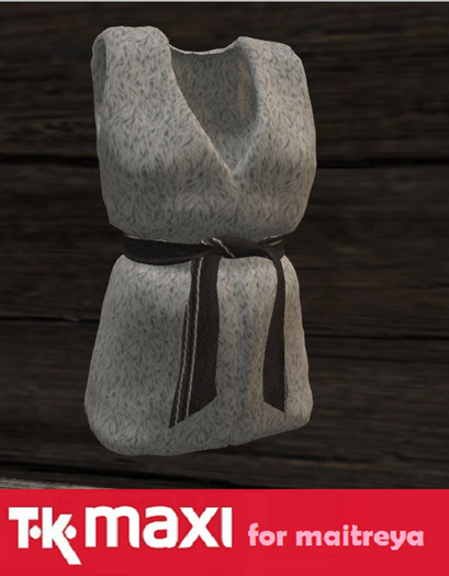 TK Maxi : Vest sleeveless belted (Maitreya) fur light