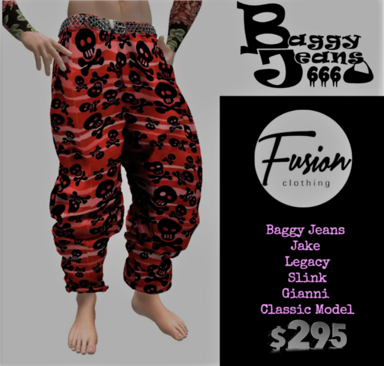[Fusion Fashion Delivery Hud] - Fusion Death666 Baggy Jeans - 2