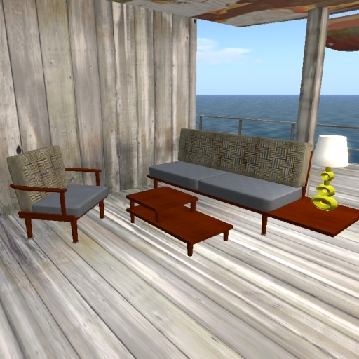 Retro Living Room Furniture Set 