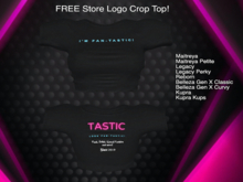 Tastic-FREE Store Logo Crop Top!