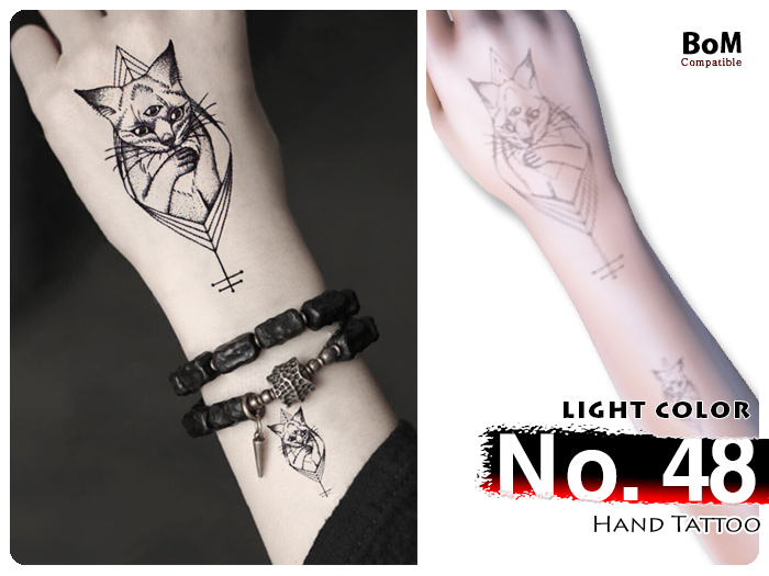 (Hand Tattoo) No.48 Light Color - BoM