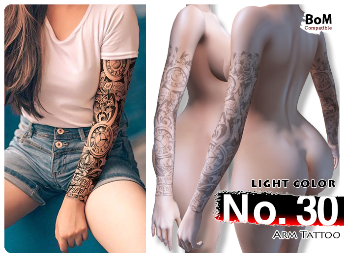 (Arm Tattoo) No.30 Light Color - BoM