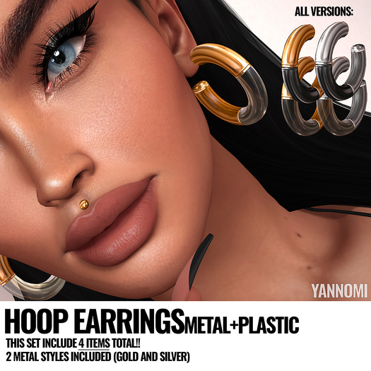 [YAN] Hoop metals + plastic - classy set