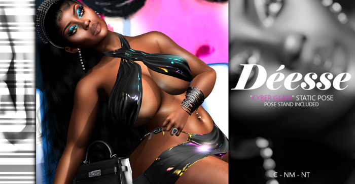 {D} // "Cyber Glam" Bento Static Pose [Sit]