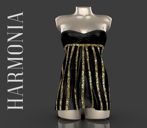 Black Strass Dress Reborn Juicy