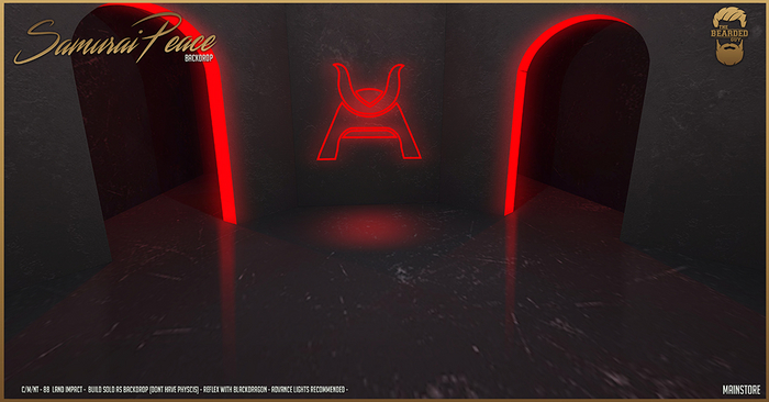 Samurai Peace Backdrop - The Bearded Guy
