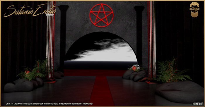 Satanic Exotic Bacdrop - The Bearded Guy
