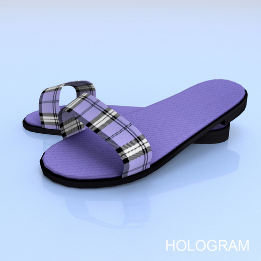 Purple Plaid Flip Flops Legacy