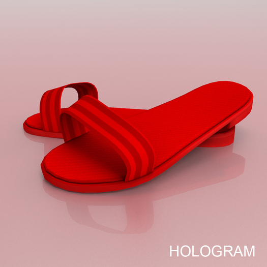 Red Flip Flops Maitreya
