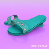 Rose Flip Flops Slink
