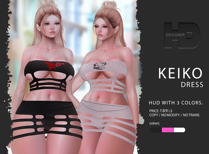 H Designer - Keiko DRESS - (ADD BOX)