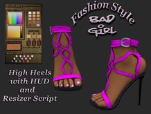 Bad Girl Heart High Heels Sculpt with Hud pinky pink