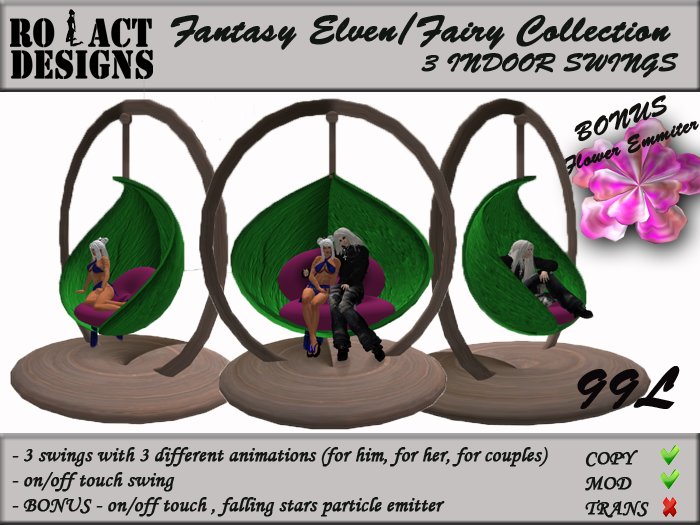 ..::RO!ACT::..DESIGNS Fantasy Elven / Fairy Collection - Indoor Swing