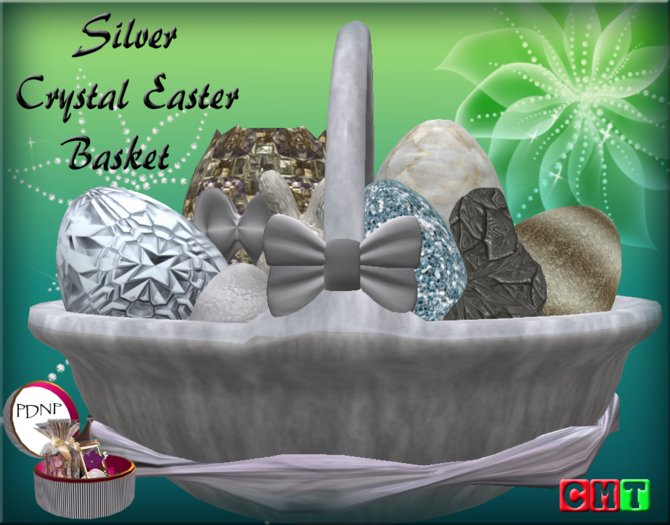 PDN: SILVER CRYSTAL EASTER BASKET