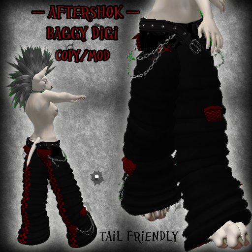 Checked OUT 2 Red, Furry Digi Pants