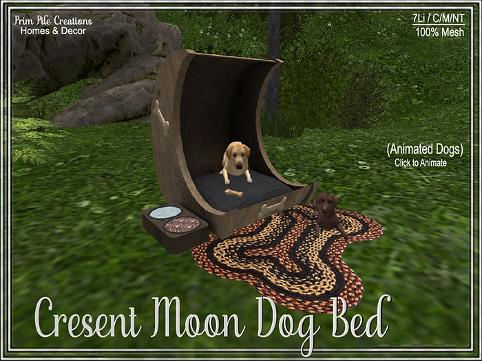 ~PPC~ Crescent Moon Dog Bed 
