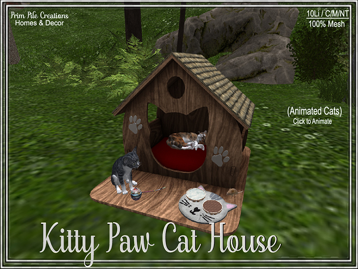 ~PPC~ Kitty Paw Cat House  