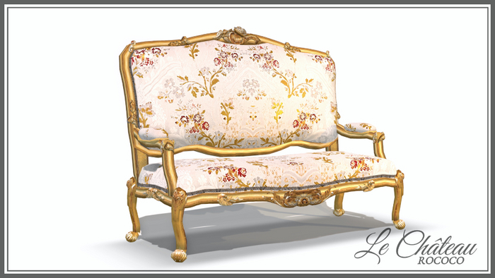 Canape "Style Louis XV" - Le Chateau Rococo