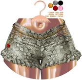 #MEWSERY Florence Shorts{#31 Snake.Pearl}