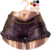 #MEWSERY Florence Shorts{#34 Snake.Amethyst}