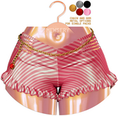 #MEWSERY Florence Shorts{#39 Strips.Pinkv1}