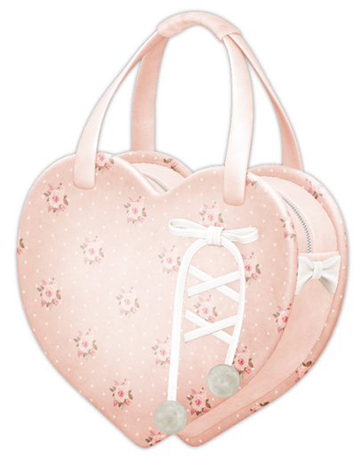 {Lula Belle} Heart Handbag - PEACH {boxed}