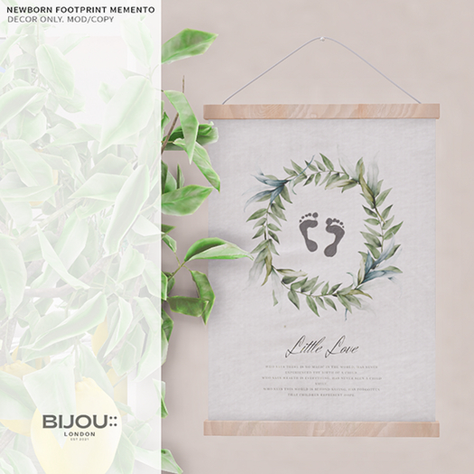 BIJOU :: Newborn Footprint memento *add me*