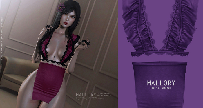 {le fil cassé} Mallory Set Violet