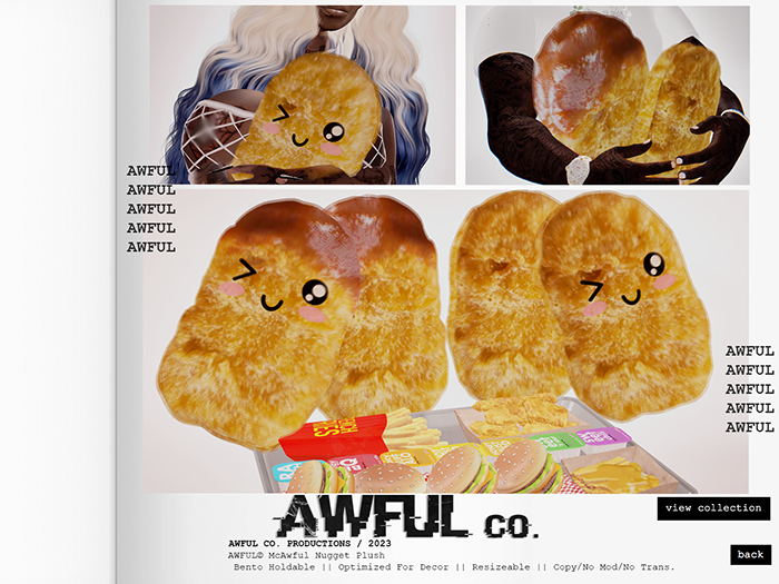 AWFUL. // McAwful Nugget Plush Pack