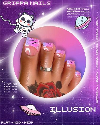 Grippa Pedi:: Illusion Set