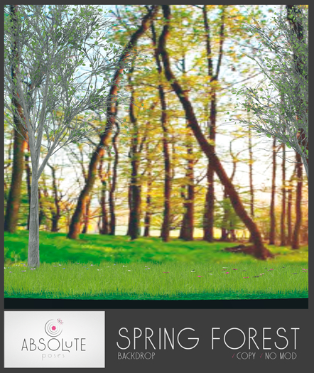 Absolute Poses - Spring Forest Backdrop