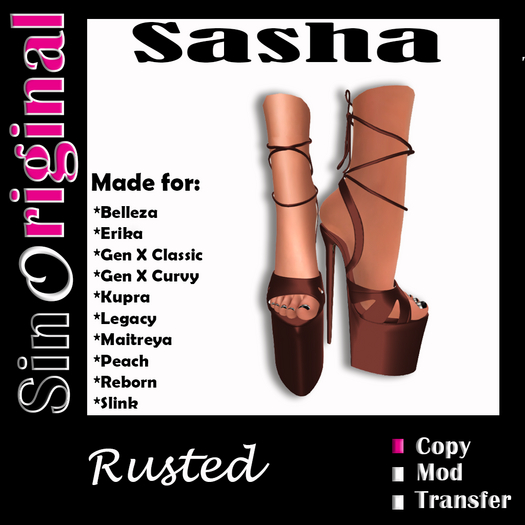 Sasha Heels [RUSTED] ADD ME