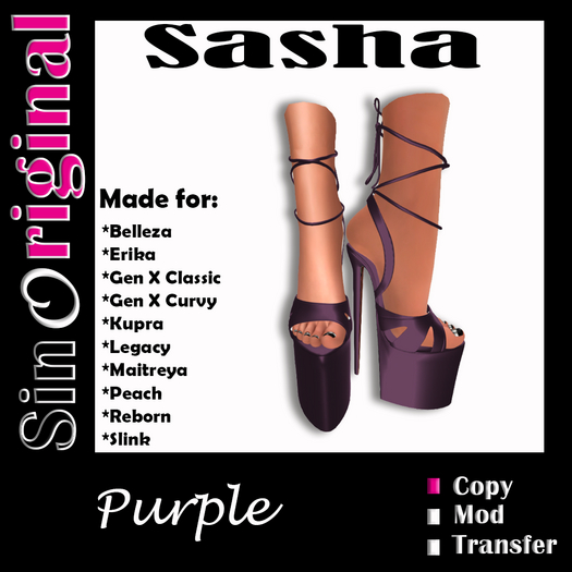 Sasha Heels [PURPLE] ADD ME