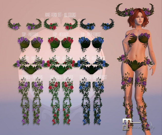((LovelyAlien)) Spring Spirit - Horns - Deep Forest - RARE