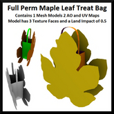 Full Perm Maple Leaf Treat Bag