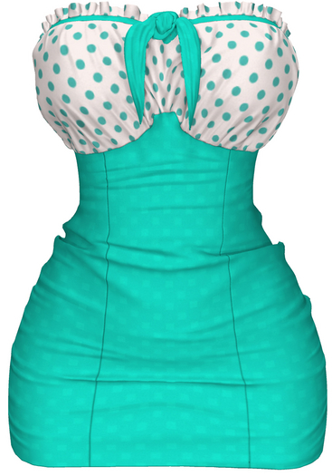 The Annex - Rhea Dress - Turquoise