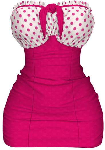 The Annex - Rhea Dress - Hot Pink