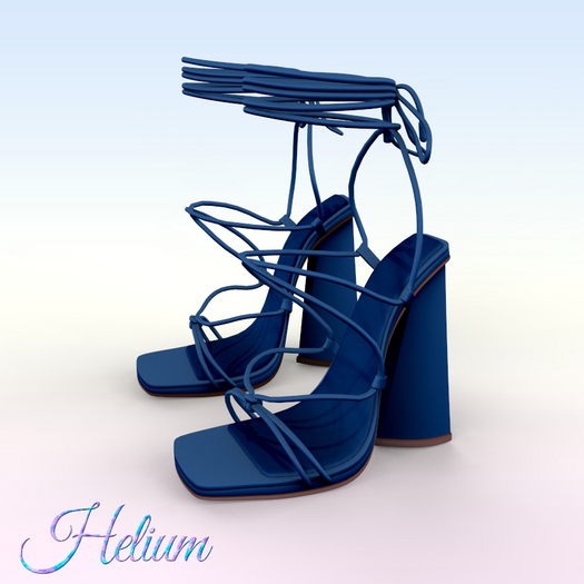 Blue Bound Heels Belleza