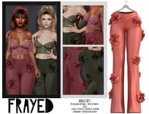 Frayed - Adele Pants - Coral
