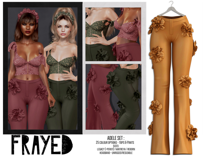 Frayed - Adele Pants - Marigold