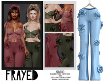 Frayed - Adele Pants - Baby Blue