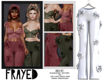 Frayed - Adele Pants - White