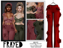 Frayed - Adele Pants - Red