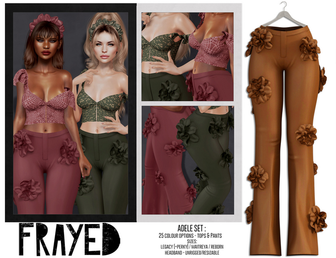 Frayed - Adele Pants - Toffee