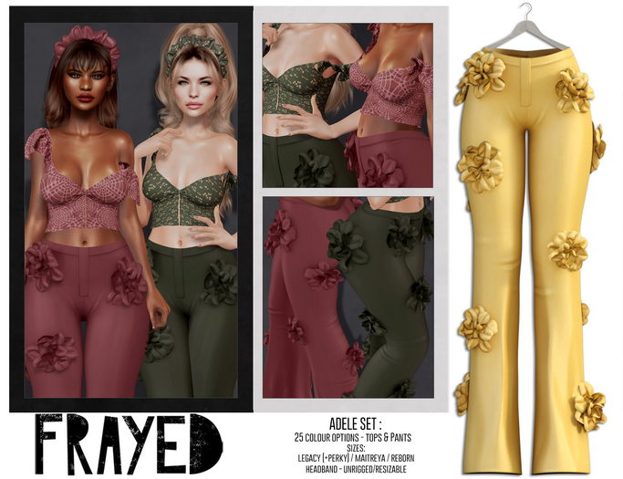 Frayed - Adele Pants - Yellow