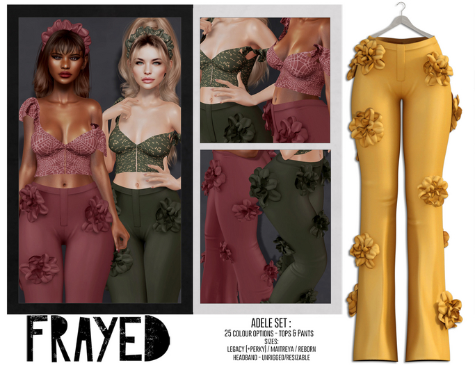 Frayed - Adele Pants - Mustard