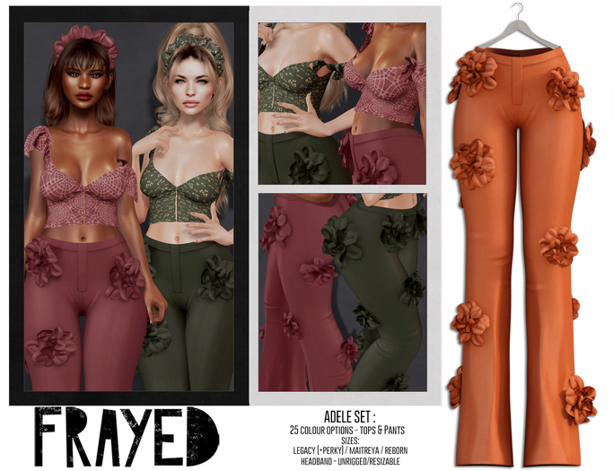 Frayed - Adele Pants - Orange
