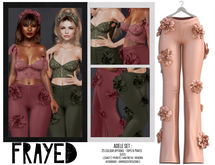 Frayed - Adele Pants - Nude