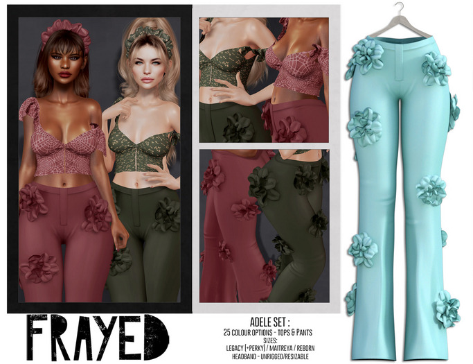 Frayed - Adele Pants - Mint