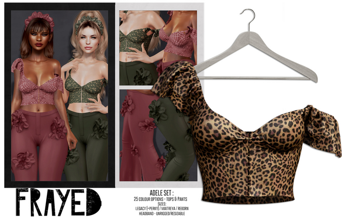 Frayed - Adele Top - Leo